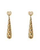 Gucci 18k Yellow Gold Diamantissima Small Drop Earrings