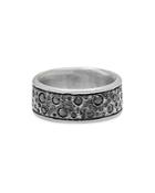 John Varvatos Men's Sterling Silver Stardust Black Diamond Band