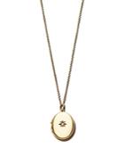 Sasha Samuel 14k Yellow Gold Plate Jess Locket Necklace With Solitaire Cubic Zirconia, 20