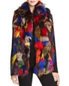 Jocelyn Multicolored Fur Vest