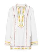 Tory Burch Embroidered Cotton Tunic