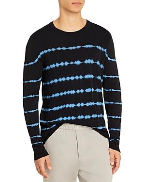 Atm Anthony Thomas Melillo Cotton Tie Dyed Stripe Destroyed Long Sleeve Tee