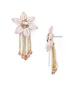 Rebecca Minkoff Calla Floral Fringe Stud Earrings
