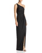 Bariano Draped One-shoulder Gown - 100% Exclusive