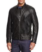 Andrew Marc Boarder Leather Moto Jacket