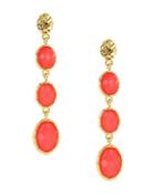 Sparkling Sage Oval Stone Drop Earrings - Compare At $63