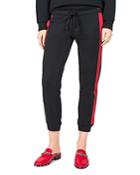 The Kooples Striped Cropped Joggers