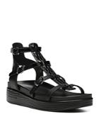 Donald Pliner Women's Multi Buckle Patent Leather Sandals