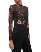 Allsaints Elia Asago Mesh Bodysuit
