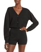 Aqua Knit Button Front Romper - 100% Exclusive