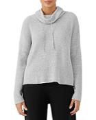 Eileen Fisher Organic Cotton Long Sleeve Boxy Fit Top