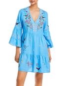 Johnny Was Zoe Embroidered Tiered Dress