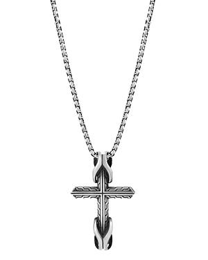 John Hardy Sterling Silver Classic Chain Cross Pendant Necklace, 24