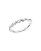 Diamond Baguette Stacking Band In 14k White Gold, .25 Ct. T.w.