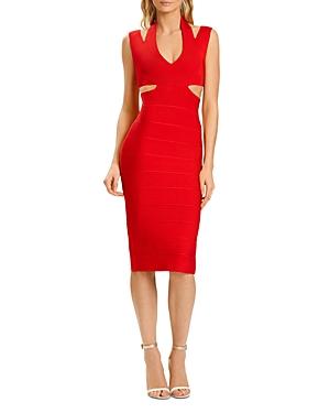 Herve Leger Cutout Bandage Dress