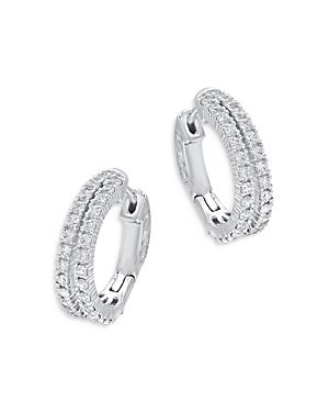 Bloomingdale's Diamond Hoop Earrings In 14k White Gold, 1.0 Ct. T.w. - 100% Exclusive