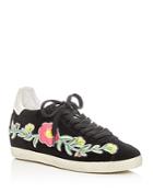 Ash Gull Embroidered Hidden Wedge Lace Up Sneakers