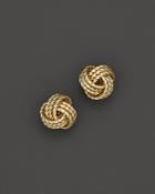 14k Yellow Gold Twisted Love Knot Earrings - 100% Exclusive
