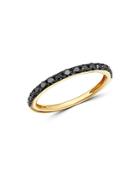 Bloomingdale's Black Diamond Stacking Ring In 14k Yellow Gold - 100% Exclusive