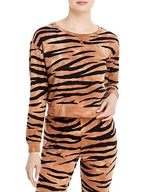 Sundown Jada Tiger Print Sweatshirt