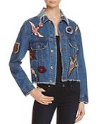 Sunset & Spring Patched Denim Jacket - 100% Exclusive