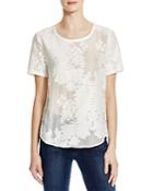 Equipment Riley Floral Burnout Tee