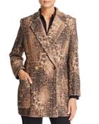 Badgley Mischka Leopard Tweed Jacket