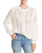 Aqua Cable-knit Chenille Sweater - 100% Exclusive