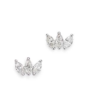 Bloomingdale's Diamond Marquis Stud Earrings In 14k White Gold, 0.50 Ct. T.w. - 100% Exclusive