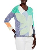 Nic+zoe Leaf Burst Sweater