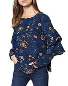 Sanctuary Tilly Floral Tiered Sleeve Top