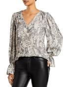 Aqua Long Sleeve V-neck Top - 100% Exclusive