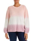 Aqua Curve Ombre Knit Sweater - 100% Exclusive