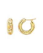 Temple St. Clair 18k Yellow Gold Cosmos Diamond Hoop Earrings