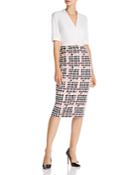 Ted Baker Harlla Houndstooth Combo Bodycon Dress - 100% Exclusive