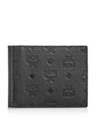 Mcm Max Money Clip Leather Bi-fold Wallet