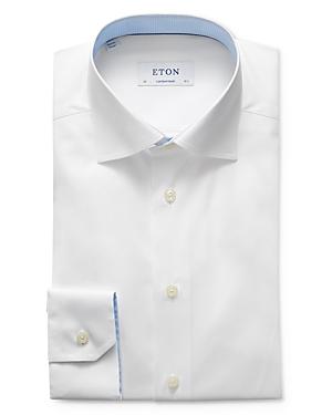 Eton Solid Contrast Regular Fit Dress Shirt