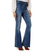 Karen Millen Button-detail Kickflare Jeans
