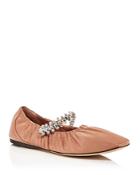 Jimmy Choo Women's Gai Crystal Embellished Ballerina Flats