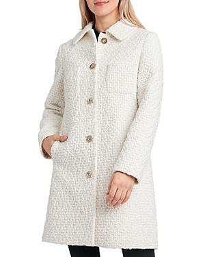 Laundry By Shelli Segal Chunky Knit Reefer Coat