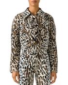 St. John Leopard Print Jacket