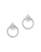 Bloomingdale's Diamond Open Circle Stud Earrings In 14k White Gold, 0.3 Ct. T.w. - 100% Exclusive