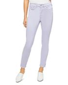 Jen7 By 7 For All Mankind Sateen Skinny Ankle Jeans In Purple