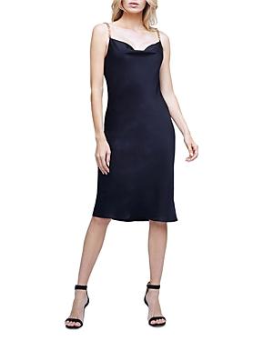 L'agence Amina Cowl Neck Chain Strap Dress