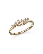 Suzanne Kalan 18k Yellow Gold Diamond Cluster Ring