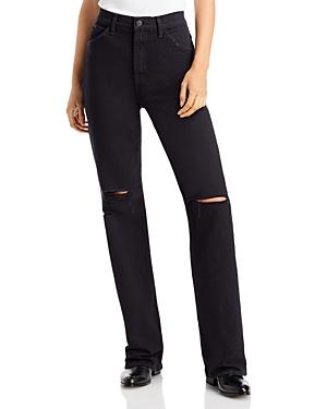 7 For All Mankind Destroyed Hem Tall Boot Cut Jeans