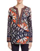 Tory Burch Geo Floral Cotton Tunic