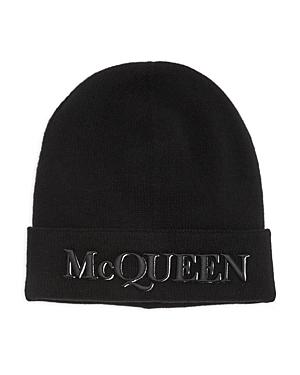 Alexander Mcqueen Logo Patch Beanie