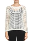 1.state Sheer Pointelle Sweater