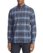 Todd Snyder Blue Heather Check Long Sleeve Button-down Shirt